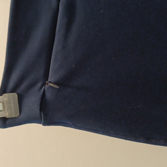 Adidas workout wide leg blue pants  size medium zipper pocket - Picture 2 of 13